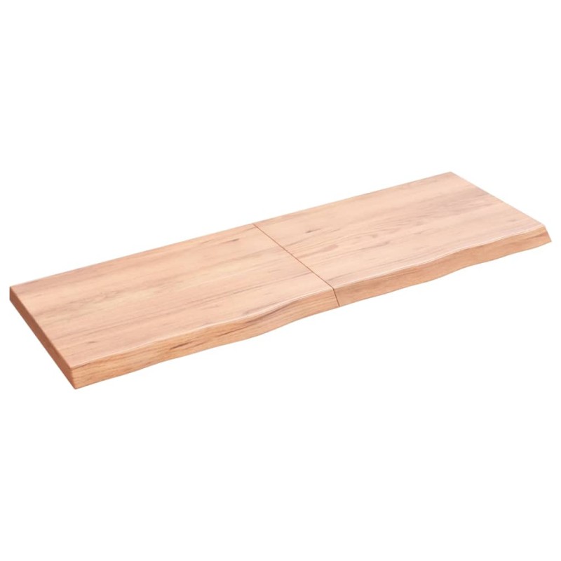 vidaXL Wandregal Hellbraun 120x40x4 cm Massivholz Eiche Behandelt vidaXL Wandregal Hellbraun 120x40x4 cm Massivholz Eiche Behandelt