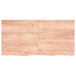 vidaXL Wandregal Hellbraun 120x60x4 cm Massivholz Eiche Behandelt
