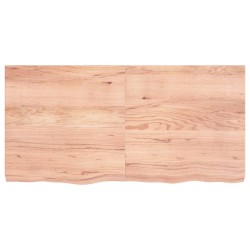 vidaXL Wandregal Hellbraun 120x60x(2-6) cm Massivholz Eiche Behandelt
