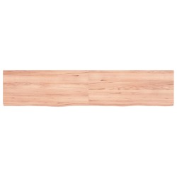 vidaXL Wandregal Hellbraun 140x30x4 cm Massivholz Eiche Behandelt