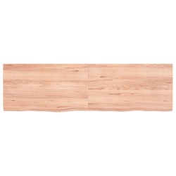 vidaXL Wandregal Hellbraun 140x40x4 cm Massivholz Eiche Behandelt