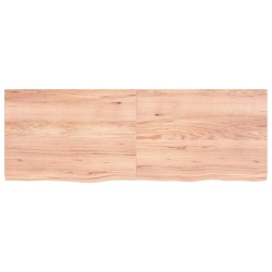 vidaXL Wandregal Hellbraun 140x50x4 cm Massivholz Eiche Behandelt