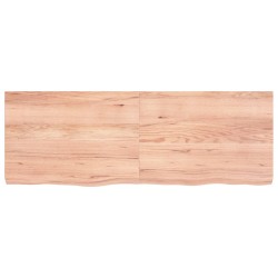 vidaXL Wandregal Hellbraun 140x50x6 cm Massivholz Eiche Behandelt