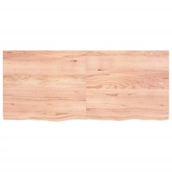 vidaXL Wandregal Hellbraun 140x60x4 cm Massivholz Eiche Behandelt