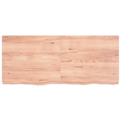 vidaXL Wandregal Hellbraun 140x60x6 cm Massivholz Eiche Behandelt