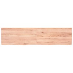 vidaXL Wandregal Hellbraun 160x40x4 cm Massivholz Eiche Behandelt