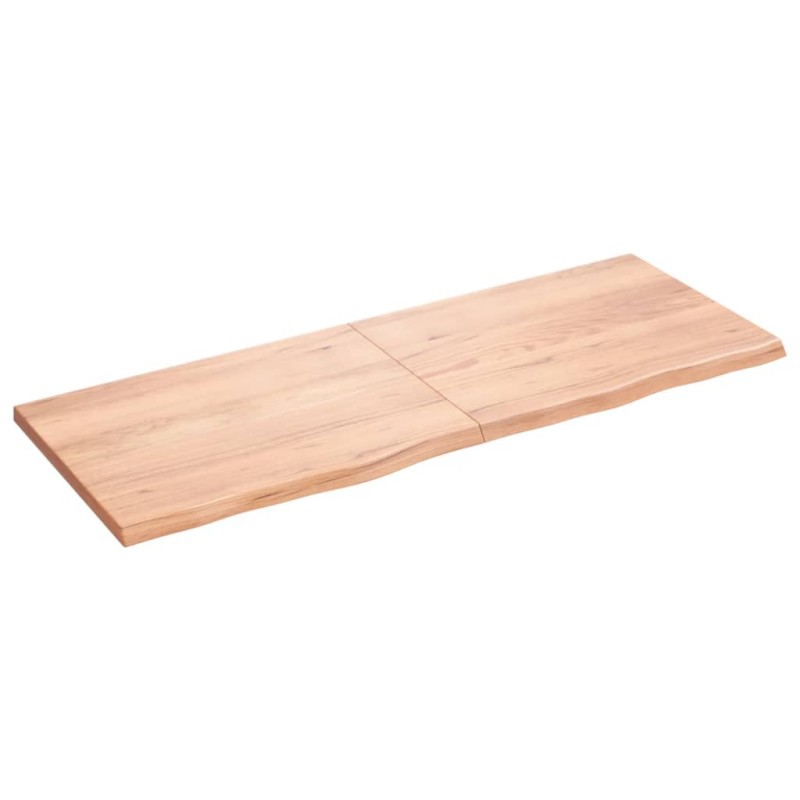 vidaXL Wandregal Hellbraun 160x60x4 cm Massivholz Eiche Behandelt vidaXL Wandregal Hellbraun 160x60x4 cm Massivholz Eiche Behandelt