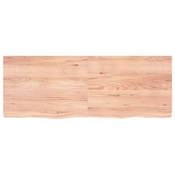 vidaXL Wandregal Hellbraun 160x60x4 cm Massivholz Eiche Behandelt