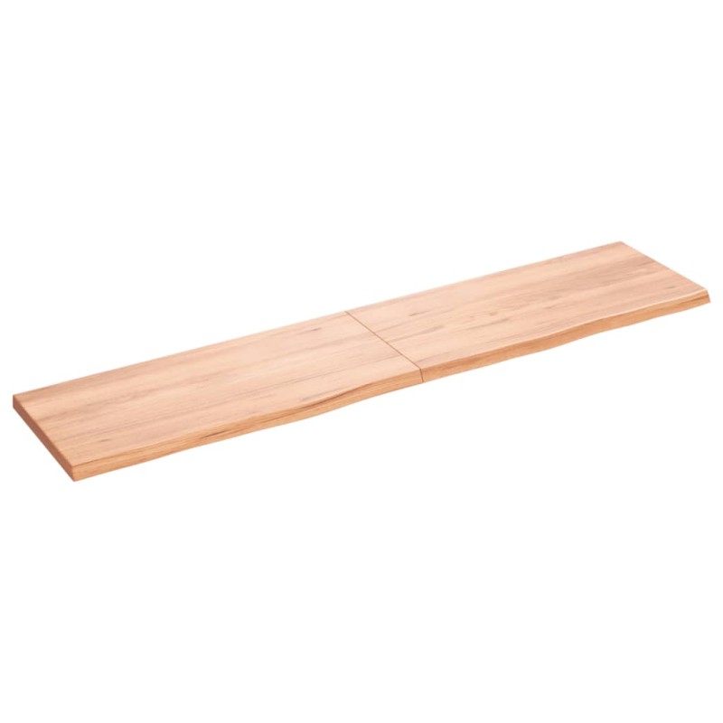 vidaXL Wandregal Hellbraun 180x40x4 cm Massivholz Eiche Behandelt vidaXL Wandregal Hellbraun 180x40x4 cm Massivholz Eiche Behandelt