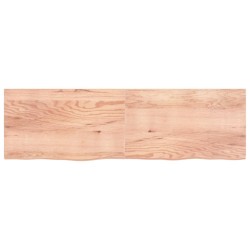 vidaXL Wandregal Hellbraun 200x60x(2-4) cm Massivholz Eiche Behandelt