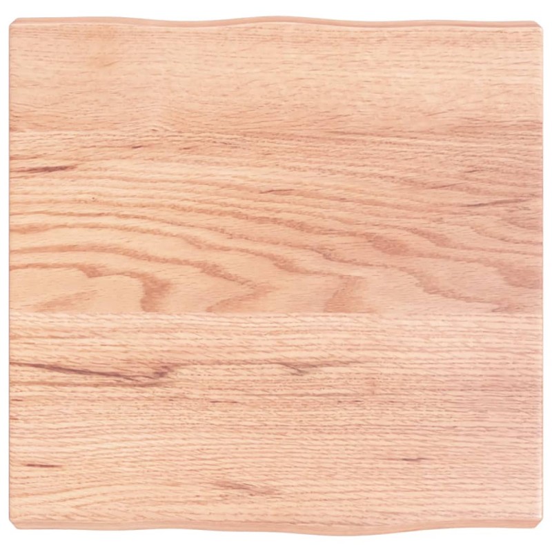 vidaXL Tischplatte 40x40x4 cm Massivholz Eiche Behandelt Baumkante vidaXL Tischplatte 40x40x4 cm Massivholz Eiche Behandelt Baumkante