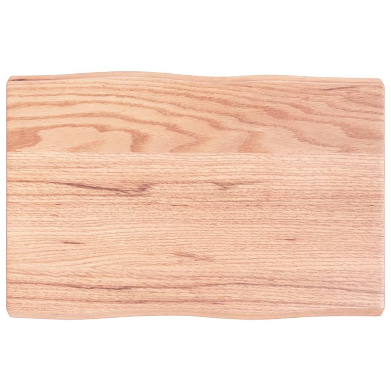 vidaXL Tischplatte 60x40x4 cm Massivholz Eiche Behandelt Baumkante vidaXL Tischplatte 60x40x4 cm Massivholz Eiche Behandelt Baumkante