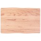 vidaXL Tischplatte 60x40x4 cm Massivholz Eiche Behandelt Baumkante vidaXL Tischplatte 60x40x4 cm Massivholz Eiche Behandelt Baumkante