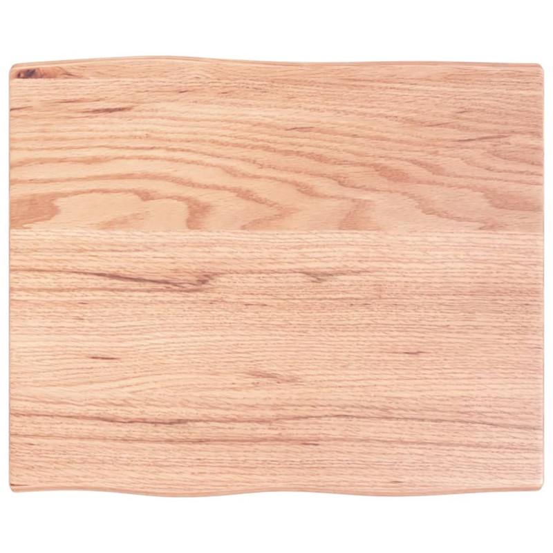 vidaXL Tischplatte 60x50x2 cm Massivholz Eiche Behandelt Baumkante vidaXL Tischplatte 60x50x2 cm Massivholz Eiche Behandelt Baumkante