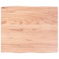 vidaXL Tischplatte 60x50x2 cm Massivholz Eiche Behandelt Baumkante vidaXL Tischplatte 60x50x2 cm Massivholz Eiche Behandelt Baumkante