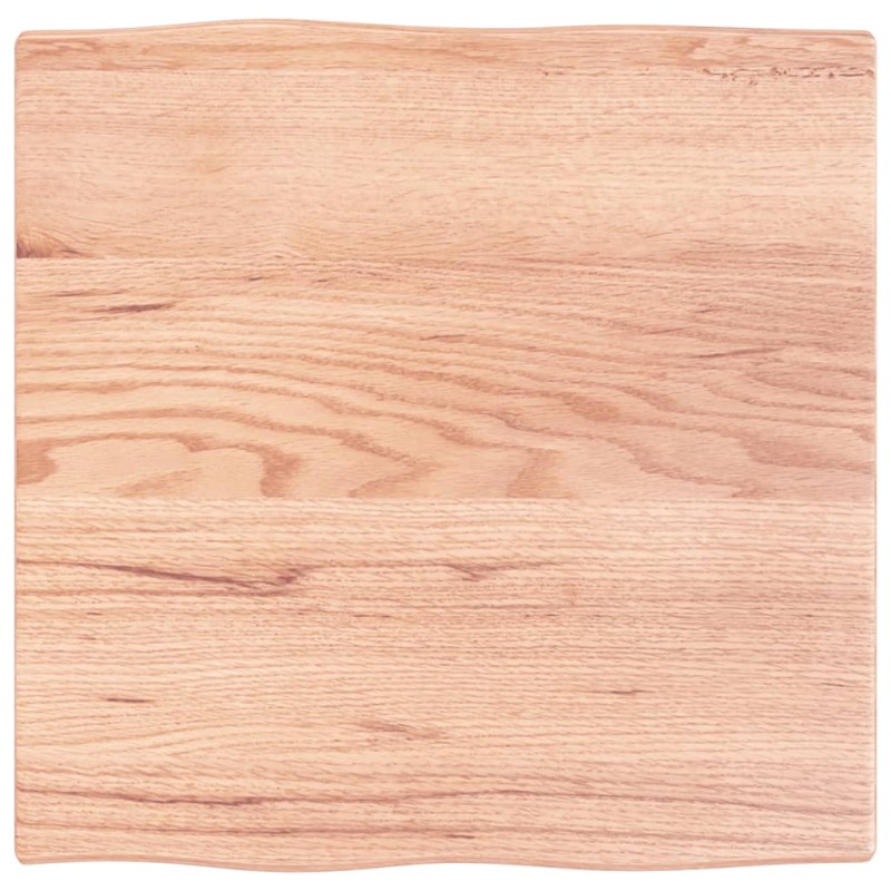vidaXL Tischplatte 60x60x2 cm Massivholz Eiche Behandelt Baumkante vidaXL Tischplatte 60x60x2 cm Massivholz Eiche Behandelt Baumkante