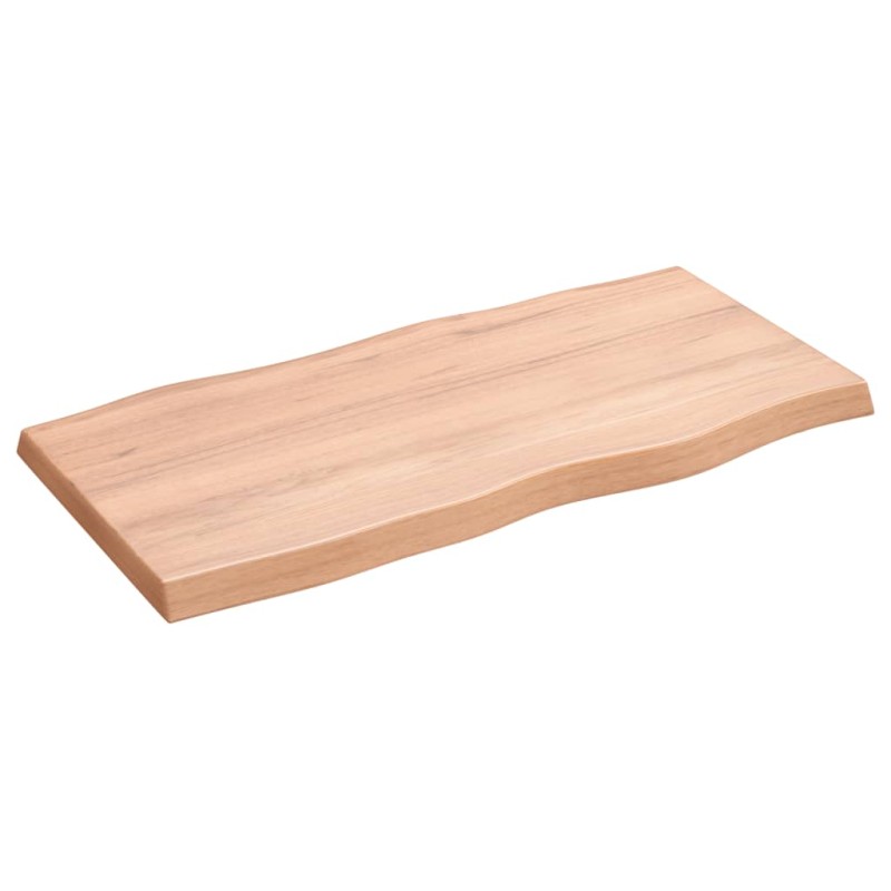 vidaXL Tischplatte 80x40x4 cm Massivholz Eiche Behandelt Baumkante vidaXL Tischplatte 80x40x4 cm Massivholz Eiche Behandelt Baumkante