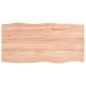 vidaXL Tischplatte 80x40x4 cm Massivholz Eiche Behandelt Baumkante vidaXL Tischplatte 80x40x4 cm Massivholz Eiche Behandelt Baumkante