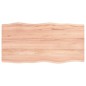 vidaXL Tischplatte 80x40x2 cm Massivholz Eiche Behandelt Baumkante vidaXL Tischplatte 80x40x2 cm Massivholz Eiche Behandelt Baumkante