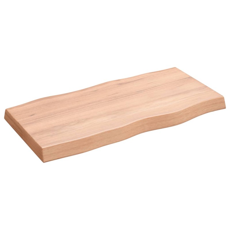 vidaXL Tischplatte 80x40x6 cm Massivholz Eiche Behandelt Baumkante vidaXL Tischplatte 80x40x6 cm Massivholz Eiche Behandelt Baumkante