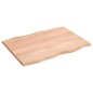 vidaXL Tischplatte 80x60x2 cm Massivholz Eiche Behandelt Baumkante vidaXL Tischplatte 80x60x2 cm Massivholz Eiche Behandelt Baumkante