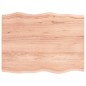 vidaXL Tischplatte 80x60x2 cm Massivholz Eiche Behandelt Baumkante vidaXL Tischplatte 80x60x2 cm Massivholz Eiche Behandelt Baumkante