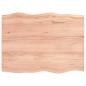 vidaXL Tischplatte 80x60x4 cm Massivholz Eiche Behandelt Baumkante vidaXL Tischplatte 80x60x4 cm Massivholz Eiche Behandelt Baumkante