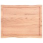 vidaXL Tischplatte 80x60x4 cm Massivholz Eiche Behandelt Baumkante vidaXL Tischplatte 80x60x4 cm Massivholz Eiche Behandelt Baumkante