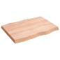 vidaXL Tischplatte 80x60x6 cm Massivholz Eiche Behandelt Baumkante vidaXL Tischplatte 80x60x6 cm Massivholz Eiche Behandelt Baumkante