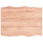 vidaXL Tischplatte 80x60x6 cm Massivholz Eiche Behandelt Baumkante vidaXL Tischplatte 80x60x6 cm Massivholz Eiche Behandelt Baumkante