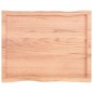vidaXL Tischplatte 80x60x6 cm Massivholz Eiche Behandelt Baumkante vidaXL Tischplatte 80x60x6 cm Massivholz Eiche Behandelt Baumkante