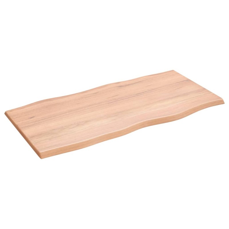 vidaXL Tischplatte 100x50x2 cm Massivholz Eiche Behandelt Baumkante vidaXL Tischplatte 100x50x2 cm Massivholz Eiche Behandelt Baumkante