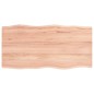 vidaXL Tischplatte 100x50x2 cm Massivholz Eiche Behandelt Baumkante vidaXL Tischplatte 100x50x2 cm Massivholz Eiche Behandelt Baumkante