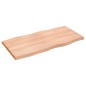 vidaXL Tischplatte 100x50x4 cm Massivholz Eiche Behandelt Baumkante vidaXL Tischplatte 100x50x4 cm Massivholz Eiche Behandelt Baumkante