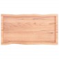 vidaXL Tischplatte 100x50x4 cm Massivholz Eiche Behandelt Baumkante vidaXL Tischplatte 100x50x4 cm Massivholz Eiche Behandelt Baumkante