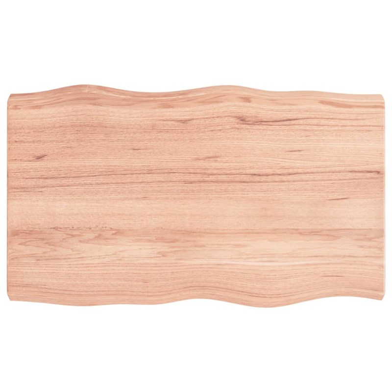 vidaXL Tischplatte 100x60x6 cm Massivholz Eiche Behandelt Baumkante vidaXL Tischplatte 100x60x6 cm Massivholz Eiche Behandelt Baumkante