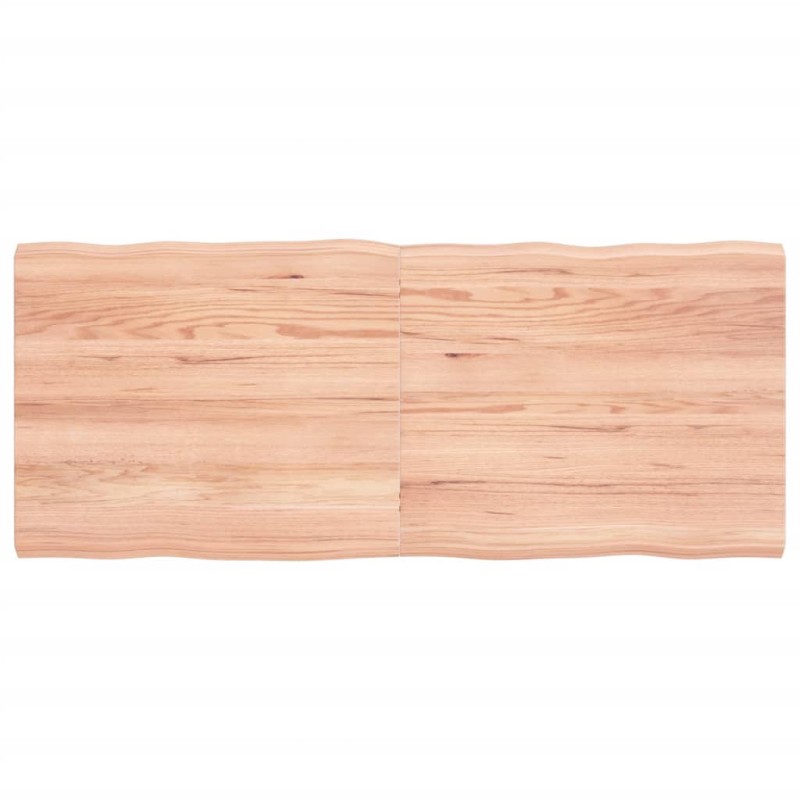 vidaXL Tischplatte 120x50x4 cm Massivholz Eiche Behandelt Baumkante vidaXL Tischplatte 120x50x4 cm Massivholz Eiche Behandelt Baumkante