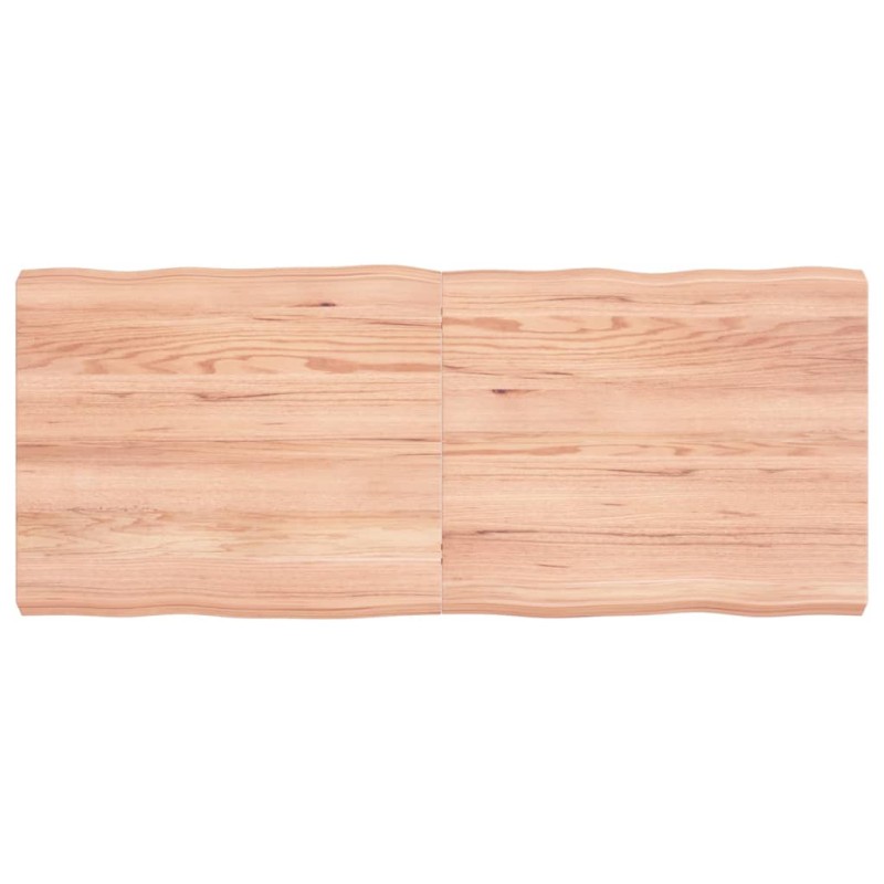 vidaXL Tischplatte 120x50x6 cm Massivholz Eiche Behandelt Baumkante vidaXL Tischplatte 120x50x6 cm Massivholz Eiche Behandelt Baumkante