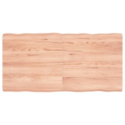 vidaXL Tischplatte 120x60x(2-6) cm Massivholz Behandelt Baumkante