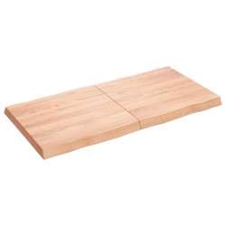 vidaXL Tischplatte 120x60x(2-6) cm Massivholz Behandelt Baumkante