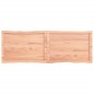 vidaXL Tischplatte 140x50x4 cm Massivholz Eiche Behandelt Baumkante vidaXL Tischplatte 140x50x4 cm Massivholz Eiche Behandelt Baumkante
