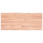 vidaXL Tischplatte 140x60x4 cm Massivholz Eiche Behandelt Baumkante vidaXL Tischplatte 140x60x4 cm Massivholz Eiche Behandelt Baumkante