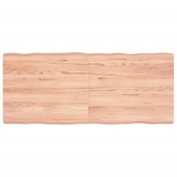 vidaXL Tischplatte 140x60x(2-6) cm Massivholz Behandelt Baumkante