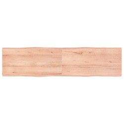 vidaXL Tischplatte 160x40x(2-4) cm Massivholz Behandelt Baumkante