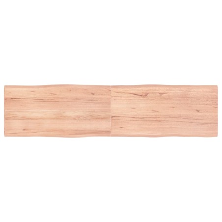 vidaXL Tischplatte 160x40x(2-4) cm Massivholz Behandelt Baumkante