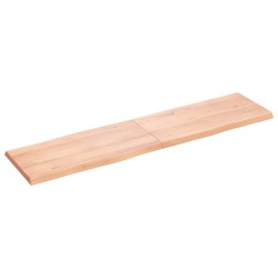 vidaXL Tischplatte 160x40x(2-4) cm Massivholz Behandelt Baumkante