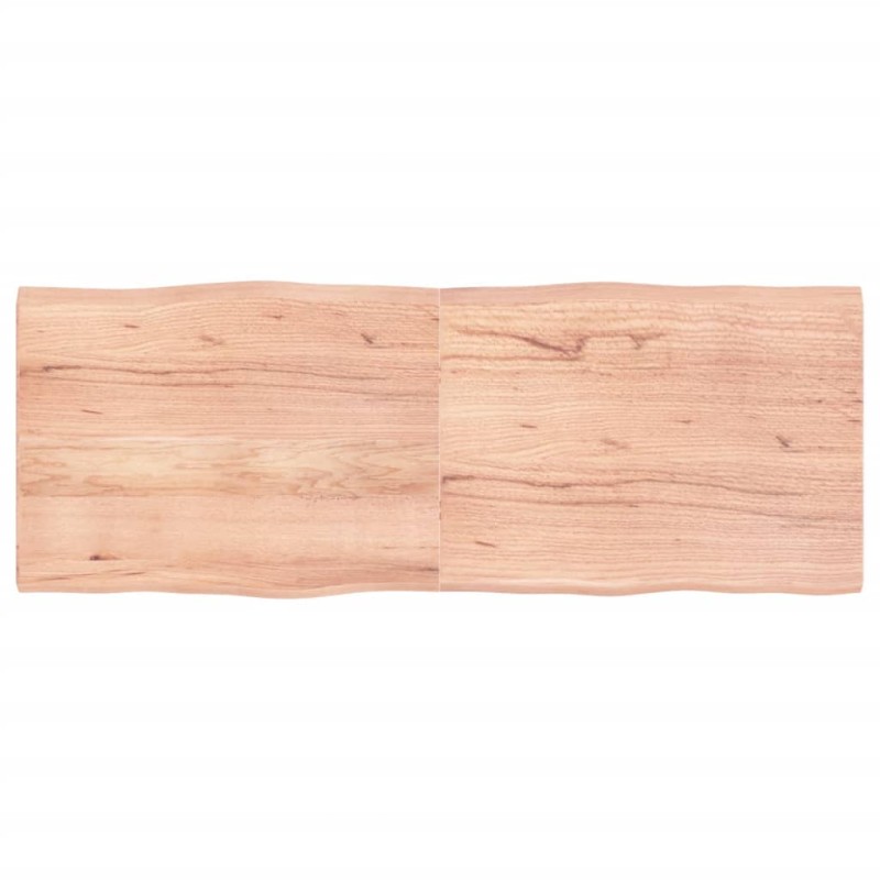 vidaXL Tischplatte Hellbraun 160x60x4cm Eichenholz Behandelt Baumkante vidaXL Tischplatte Hellbraun 160x60x4cm Eichenholz Behandelt Baumkante