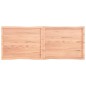 vidaXL Tischplatte Hellbraun 160x60x4cm Eichenholz Behandelt Baumkante vidaXL Tischplatte Hellbraun 160x60x4cm Eichenholz Behandelt Baumkante