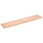 vidaXL Tischplatte Hellbraun 180x40x4cm Eichenholz Behandelt Baumkante vidaXL Tischplatte Hellbraun 180x40x4cm Eichenholz Behandelt Baumkante