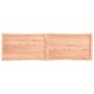 vidaXL Tischplatte Hellbraun 180x50x4cm Eichenholz Behandelt Baumkante vidaXL Tischplatte Hellbraun 180x50x4cm Eichenholz Behandelt Baumkante